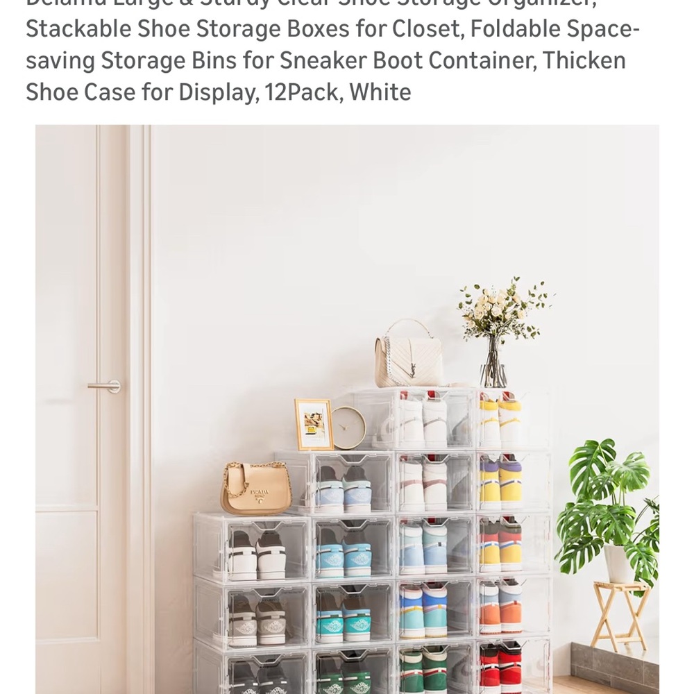 Clear Plastic Storage Box bundle of 20 - Picture 2 of 8